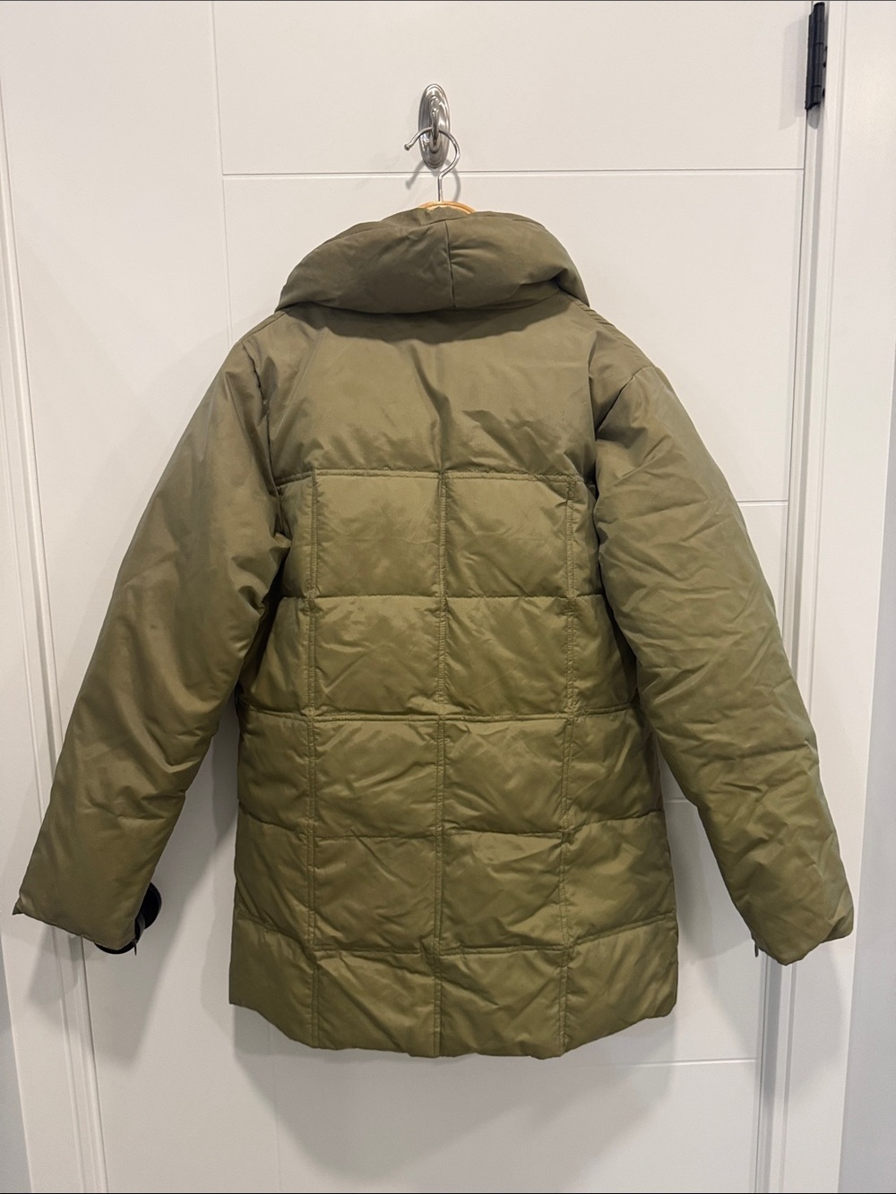 Projek Raw Olive Green Puffer Jacket with Pink Lining size large - Picture 6 of 9